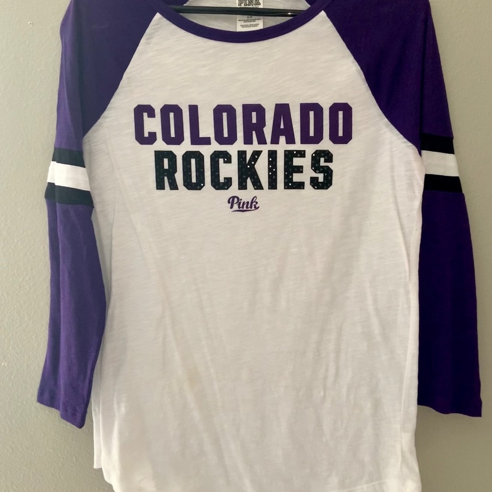 PINK Colorado Rockies long sleeve